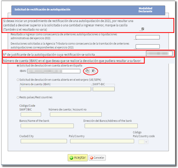 rectificación