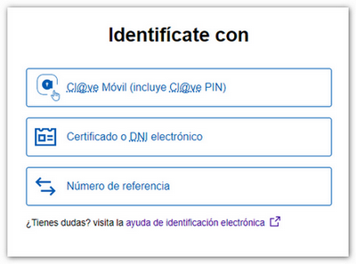 selector de identificación