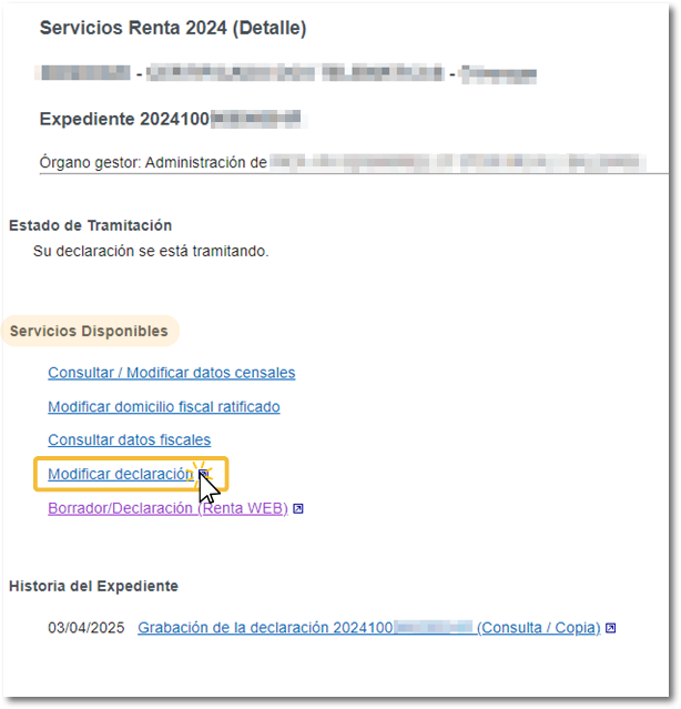 Servicios disponibles