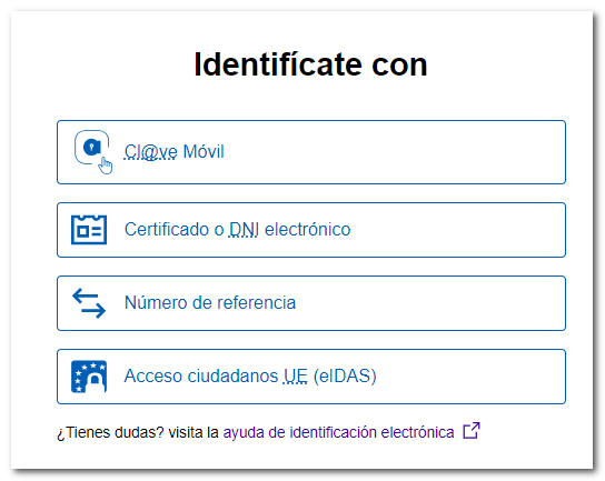Tipos de identificaci&oacute;n