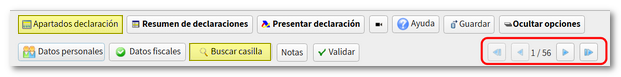 Mostrar opciones