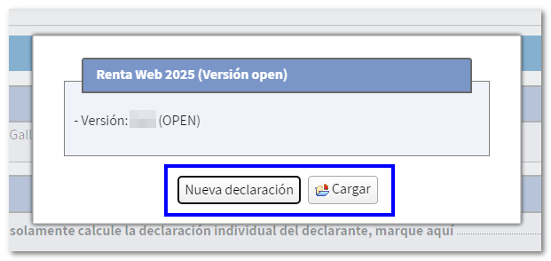 Nueva declaraci&oacute;n
