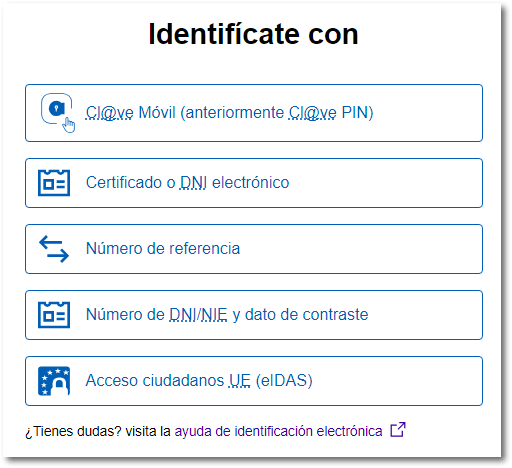 Tipos de identificación