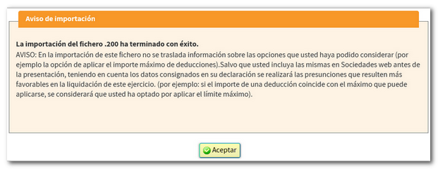 Aviso de importación