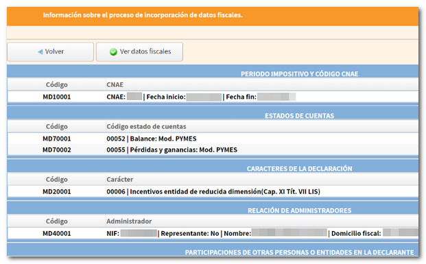 Datos fiscales