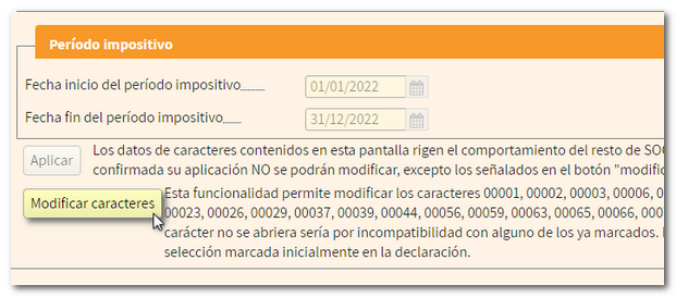 Modificar caracteres