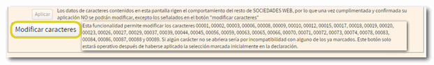 Modificar caracteres