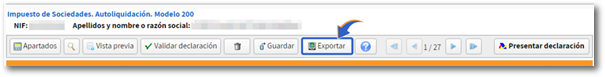 Botón exportar