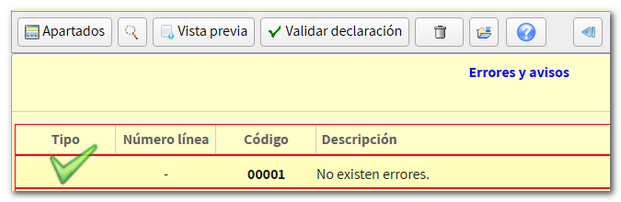 No existen errores