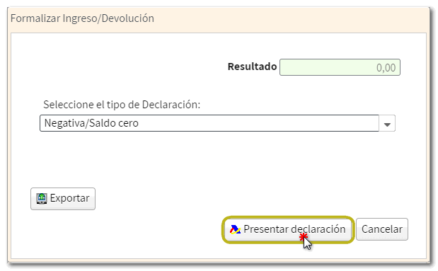 Declaración negativa