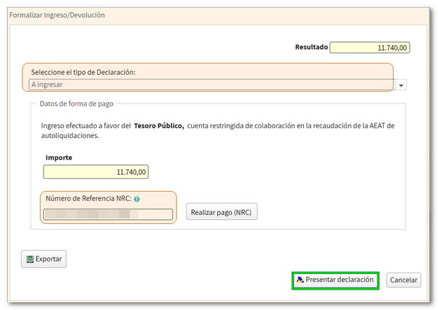 Firmar y enviar