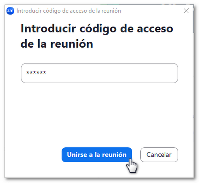 Código de acceso
