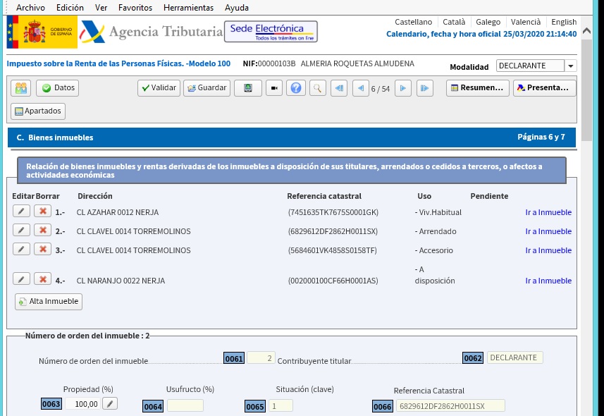 Resumen de la declaración