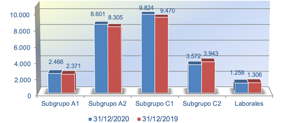 Gráfico Distribución por subgrupos