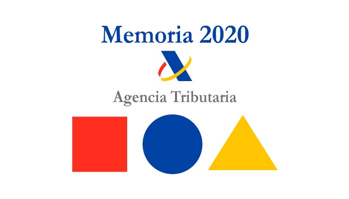 Portada de la memoria 2020 de la Agencia Estatal de Administración Tributaria 