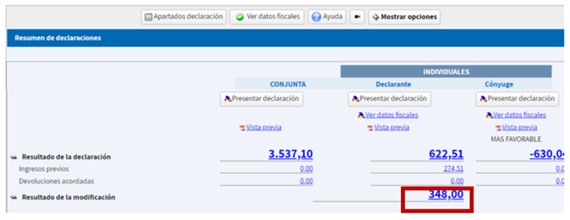 Resultado de la modificaci&oacute;n